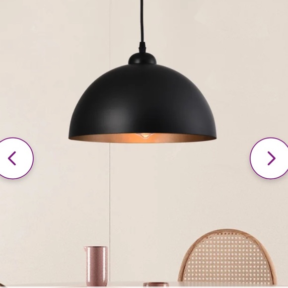 Dileo Industrial Pendant Light 2 Pack Vintage Hanging Lighting - Picture 10 of 11